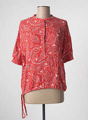 Bluzonai krepos audinys trumpas rankovės raudona VILA moteris