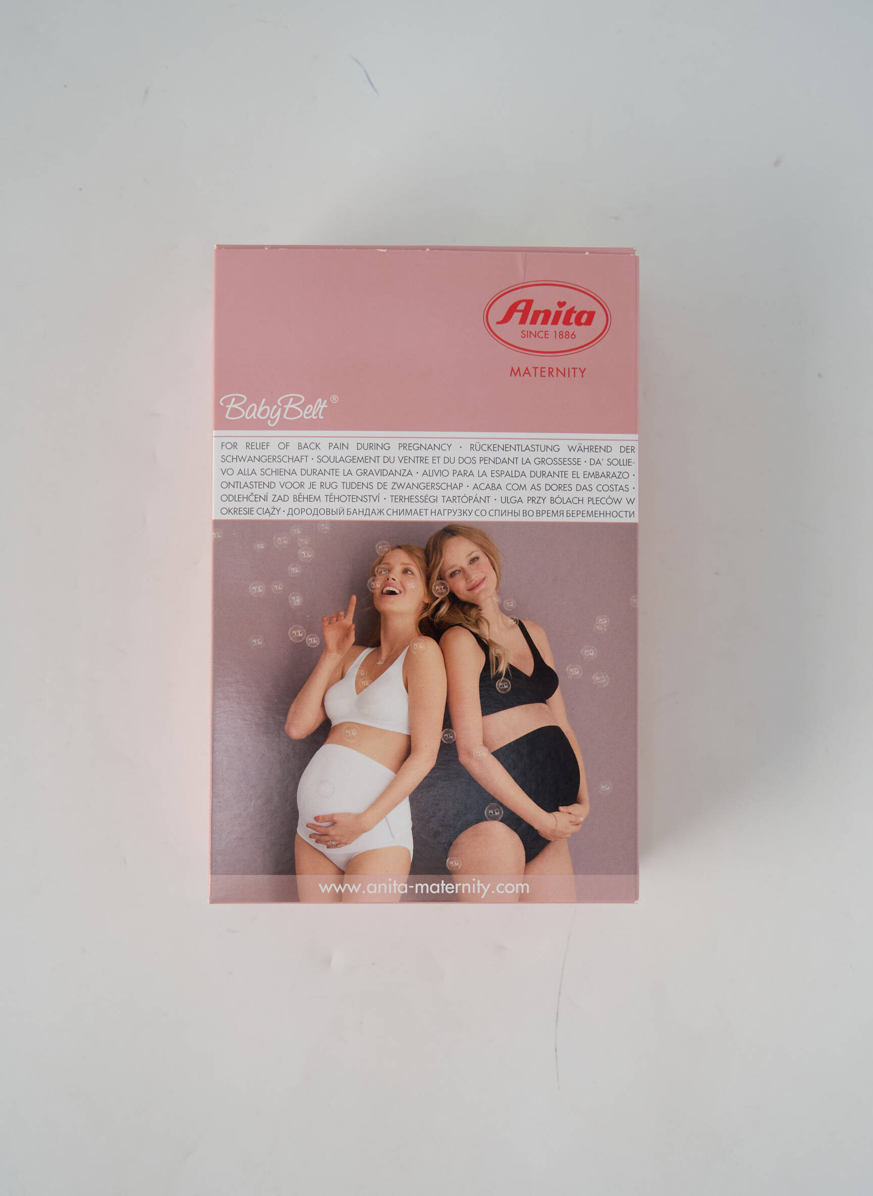 Nėštumo marškiniai be rankų baltas ANITA moteris
