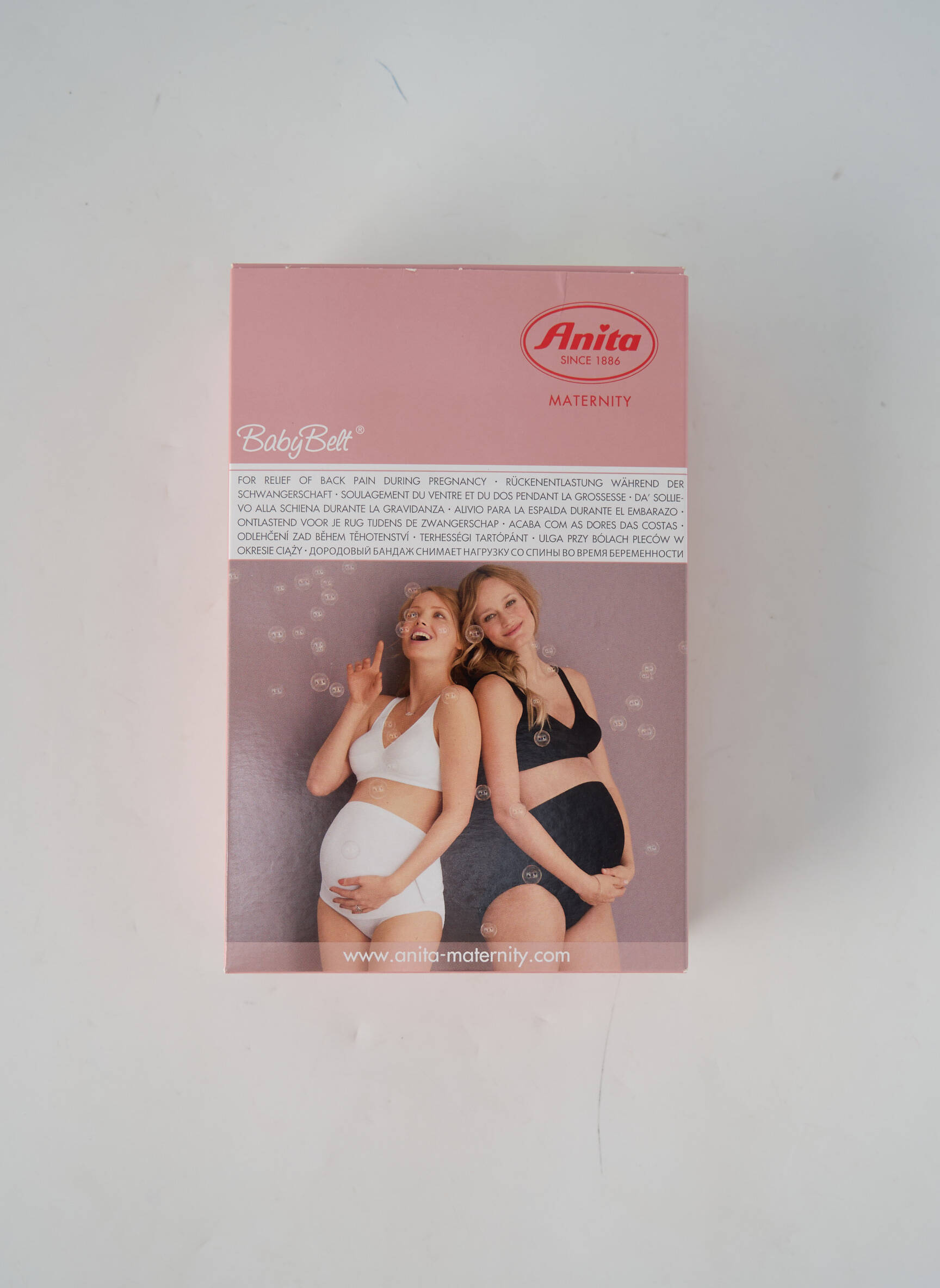 Nėštumo marškiniai be rankų baltas ANITA moteris