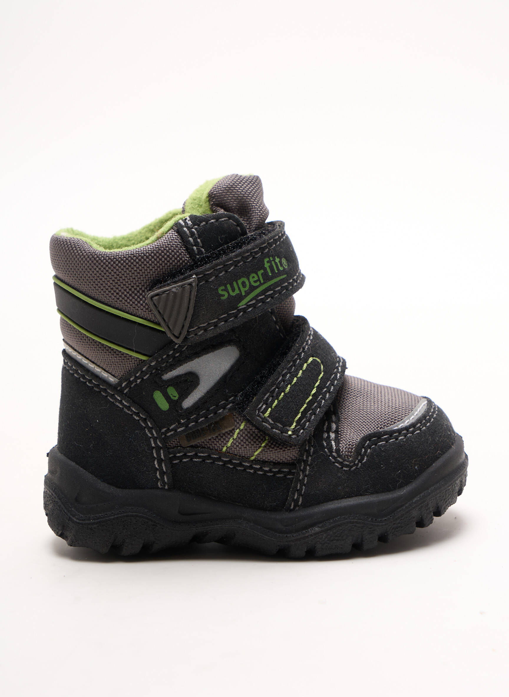 Batai/botai velcro užsegimas apvalus mygtukas juodas SUPERFIT berniukas