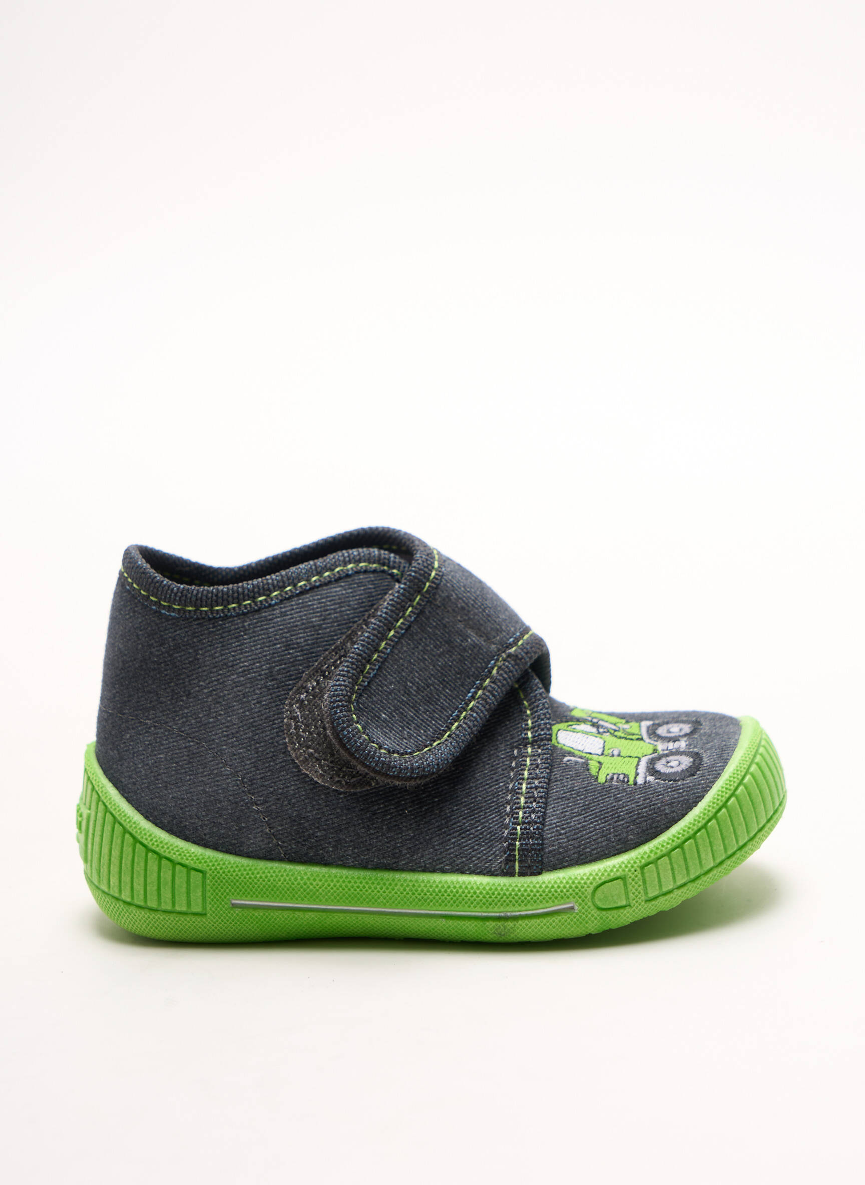 Bateliai/pantofliai velcro užsegimas apvalus mygtukas žalias SUPERFIT berniukas