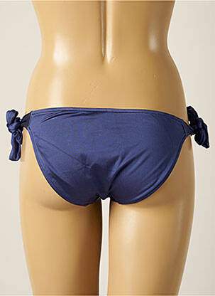 Maudymosi kelnaitės satino audinys bikini mėlyna SEAFOLLY moteris
