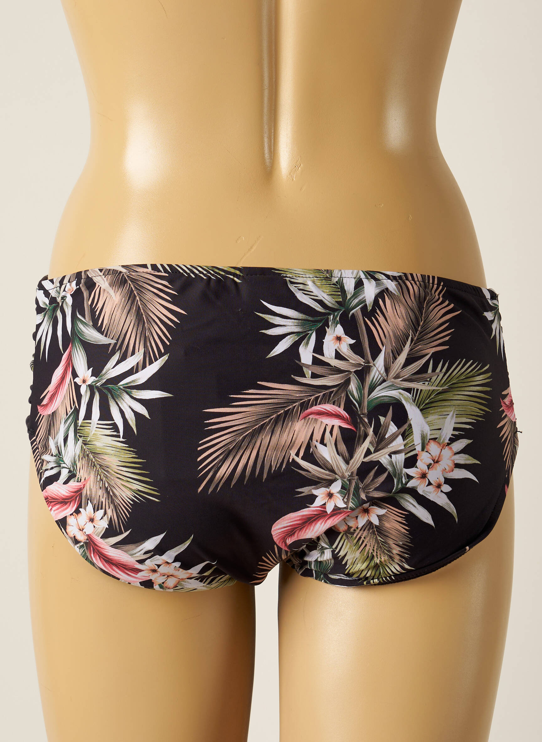 Maudymosi kelnaitės gėlių raštas juodas SEAFOLLY moteris