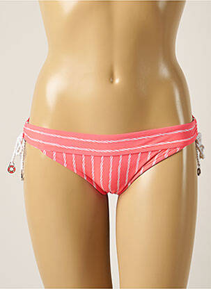 Maudymosi kelnaitės užsegimas su raišteliais bikini rožinė SEAFOLLY moteris