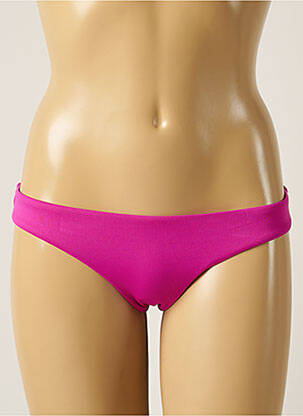 Maudymosi kelnaitės satino audinys bikini violetinis SEAFOLLY moteris