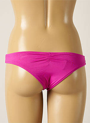 Maudymosi kelnaitės satino audinys bikini violetinis SEAFOLLY moteris