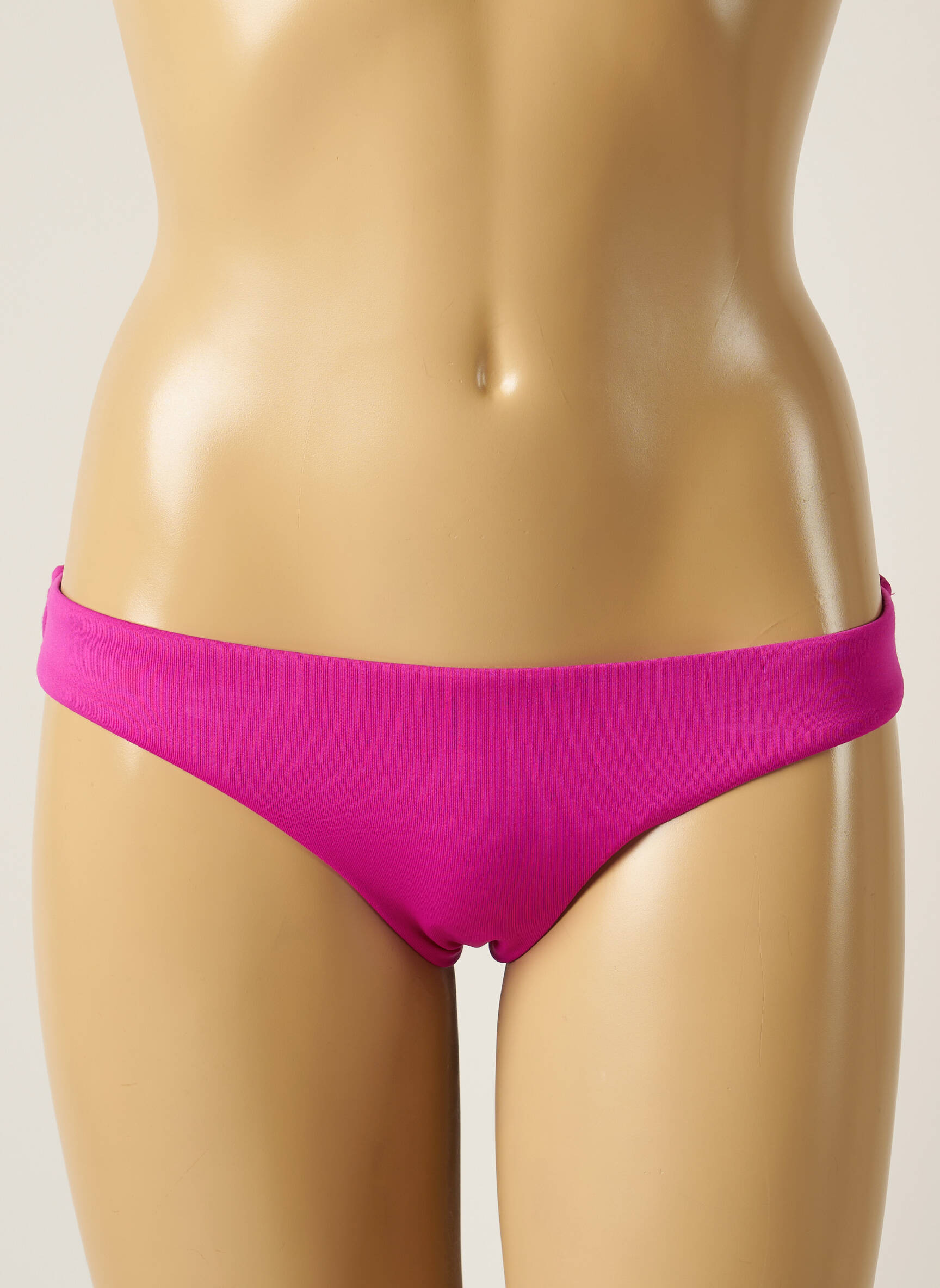 Maudymosi kelnaitės satino audinys bikini violetinis SEAFOLLY moteris