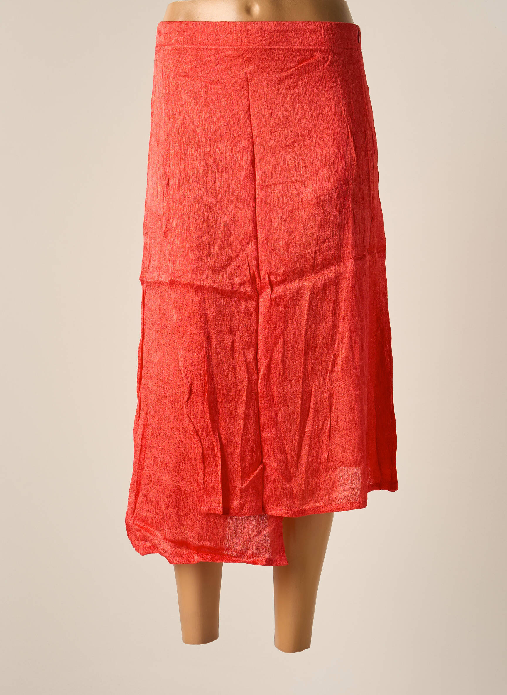 Pusilgis sijonas normala dydis raudona BAKKER MADE WITH LOVE moteris