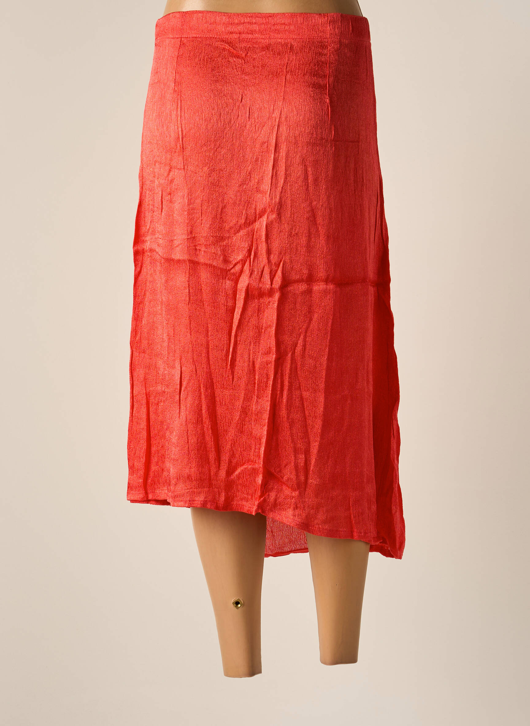 Pusilgis sijonas normala dydis raudona BAKKER MADE WITH LOVE moteris