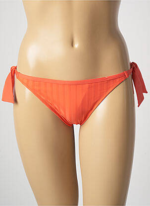 Maudymosi kelnaitės satino audinys bikini oranžinė CHERRY BEACH moteris