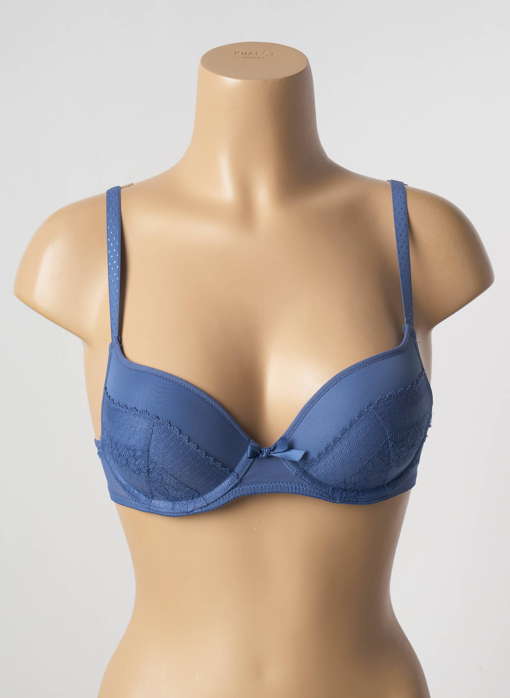 Liemenėlė push-up liemenėlė su aukštu palaikymu push-up liemenėlė su aukštu palaikymu mėlyna PASSIONATA moteris
