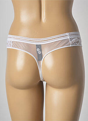 Tanga permatomas tiulis baltas IMPLICITE moteris