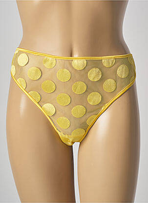 Tanga tamprumas geltona IMPLICITE moteris