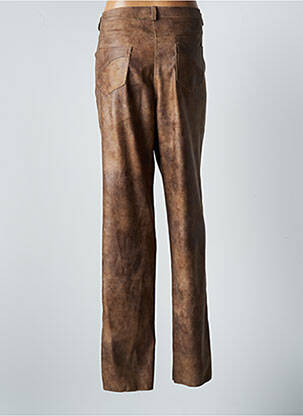 Tiesi kelnė uždarymas su užtrauktuku po mygtuku uždengimu normala dydis rudas JUMFIL moteris