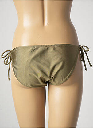Maudymosi kelnaitės satino audinys bikini žalias SUN PROJECT moteris