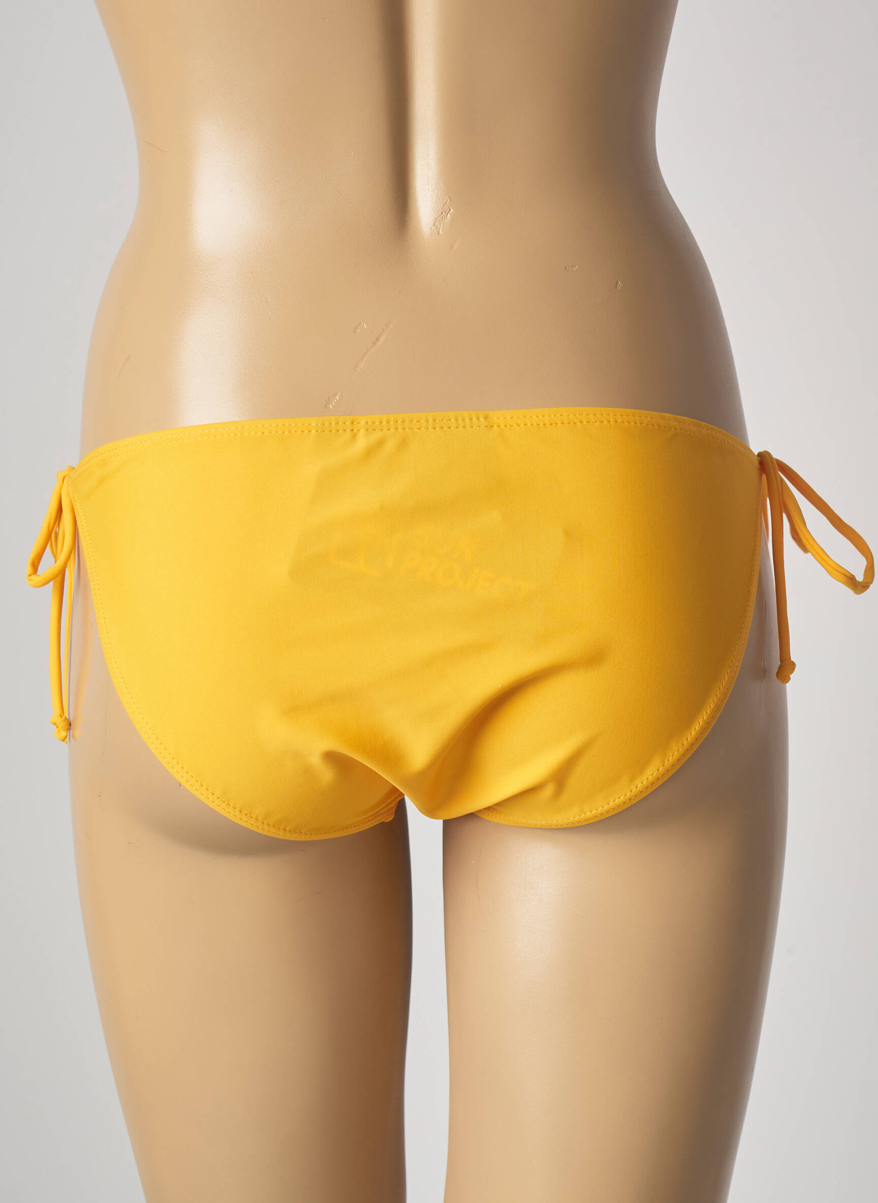 Maudymosi kelnaitės satino audinys bikini geltona SUN PROJECT moteris