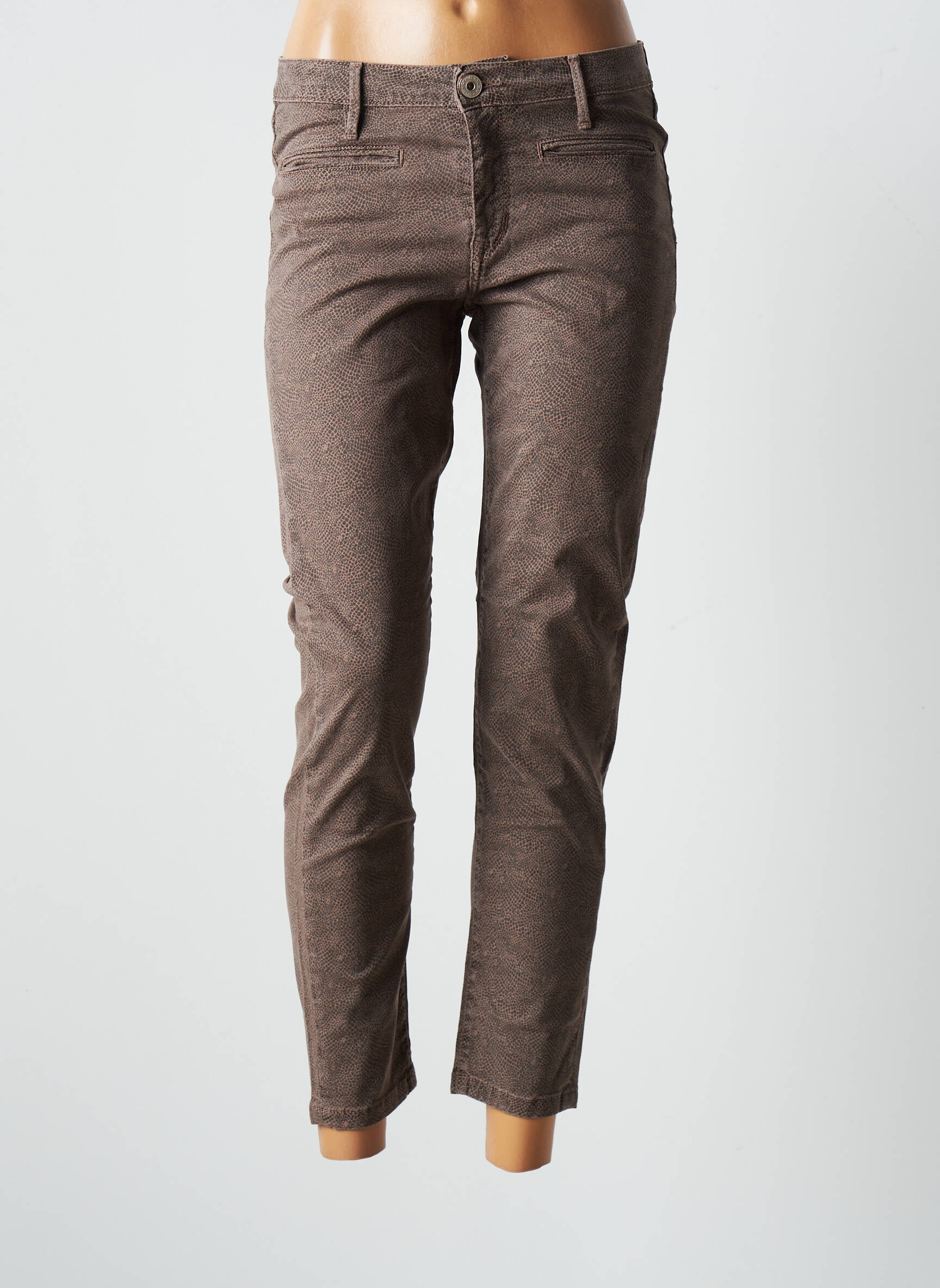 7/8 kelnės tamprumas normala dydis rudas DENIM STUDIO moteris