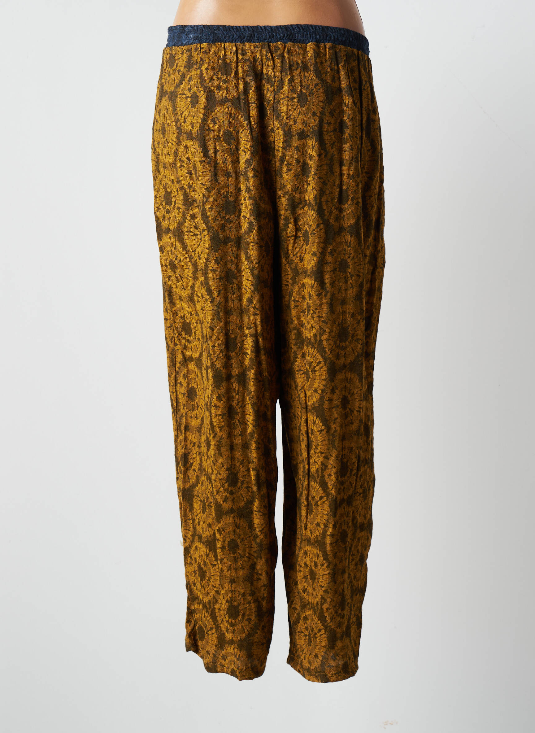 Platus kelnes krepos audinys normala dydis geltona #OOTD moteris