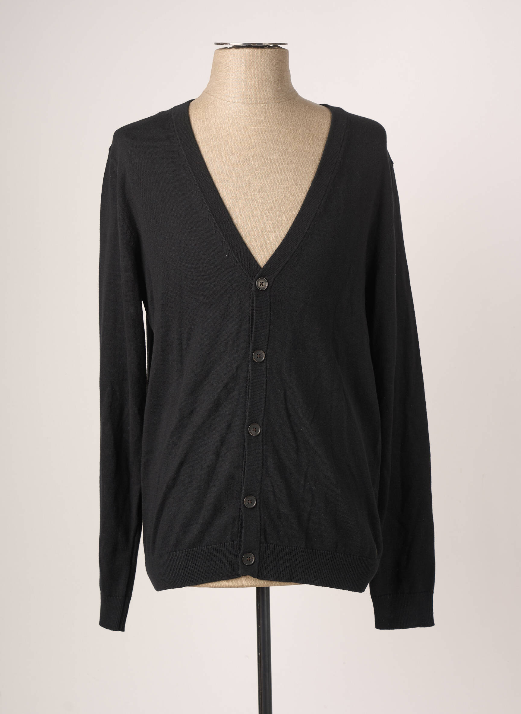 Ilgų rankovių liemenė col v juodas JACK & JONES vyras