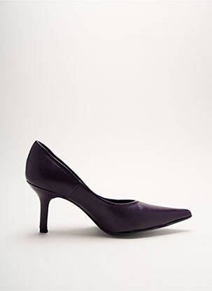 Aukštakulniai satino audinys kulnas nuo 4 iki 6 cm violetinis YVES DE BEAUMOND moteris