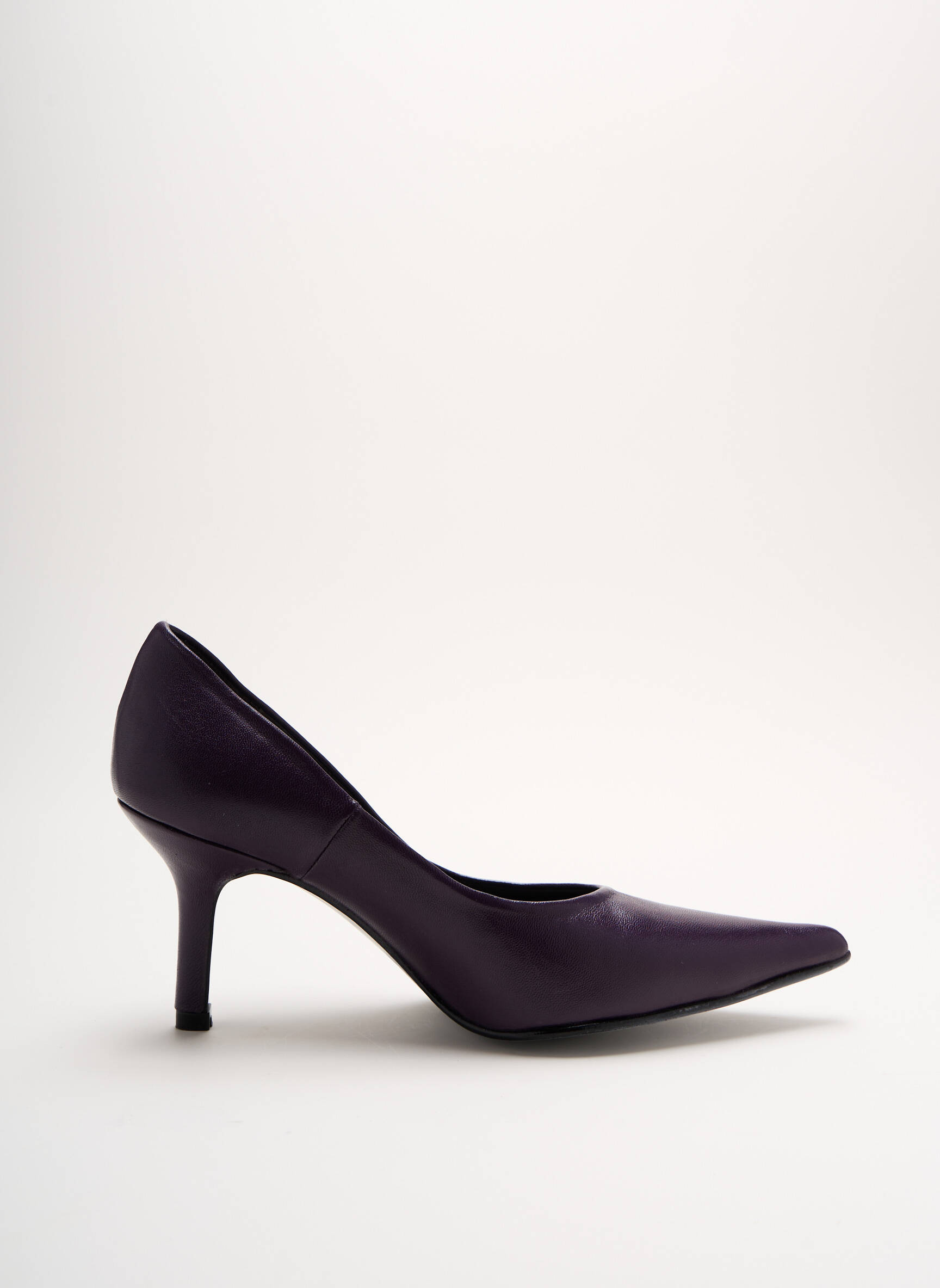 Aukštakulniai satino audinys kulnas nuo 4 iki 6 cm violetinis YVES DE BEAUMOND moteris