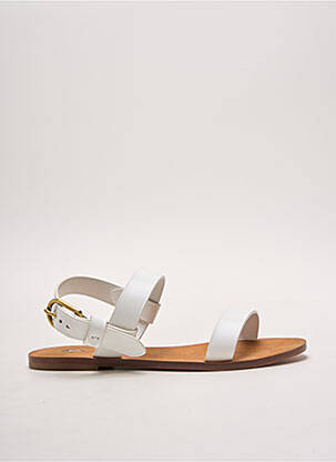 Sandalai/nu pėdos lygus medžiaga plokščias kulnas iki 3 cm baltas RALPH LAUREN moteris