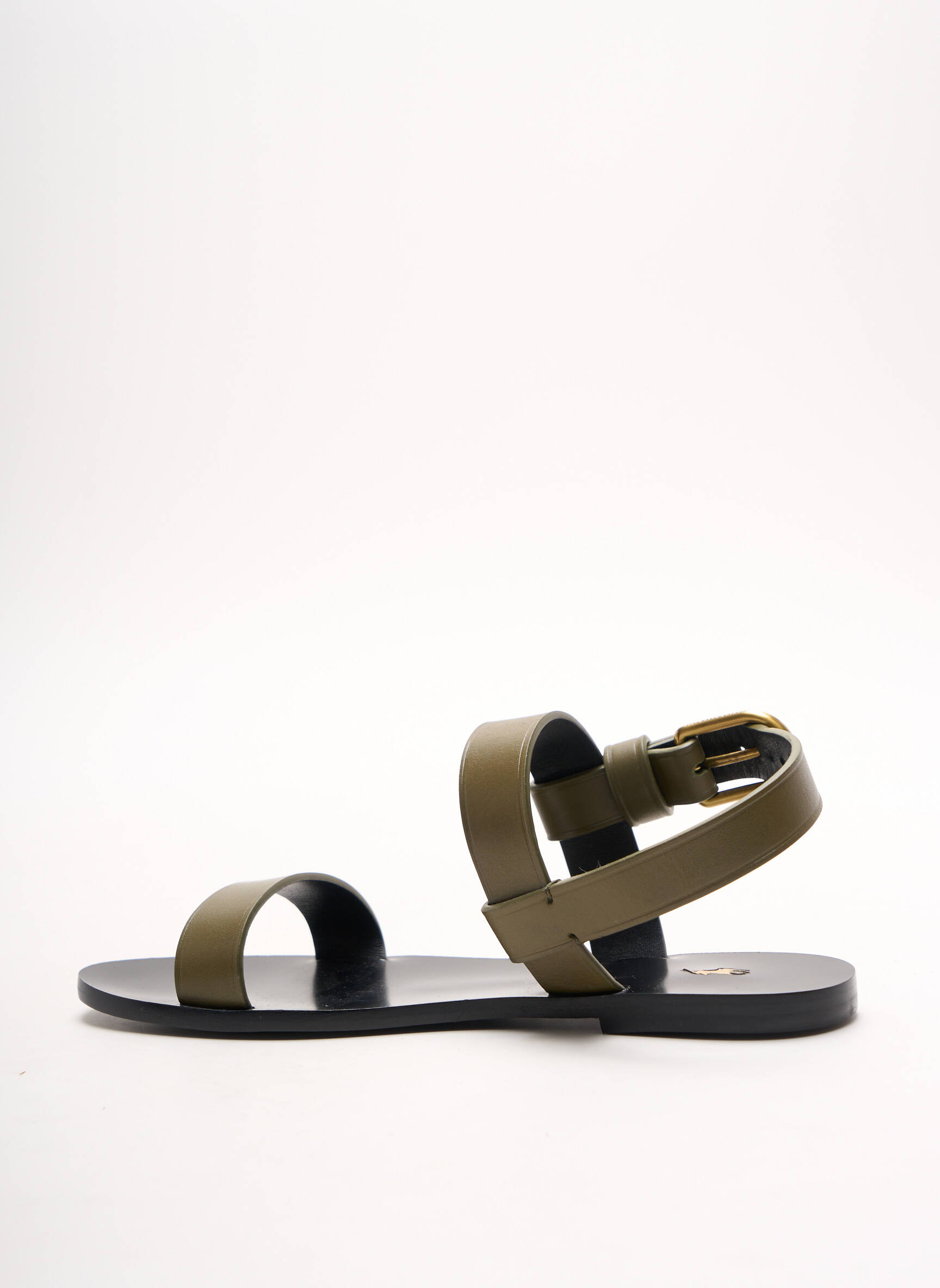 Sandalai/nu pėdos lygus medžiaga plokščias kulnas iki 3 cm žalias RALPH LAUREN moteris