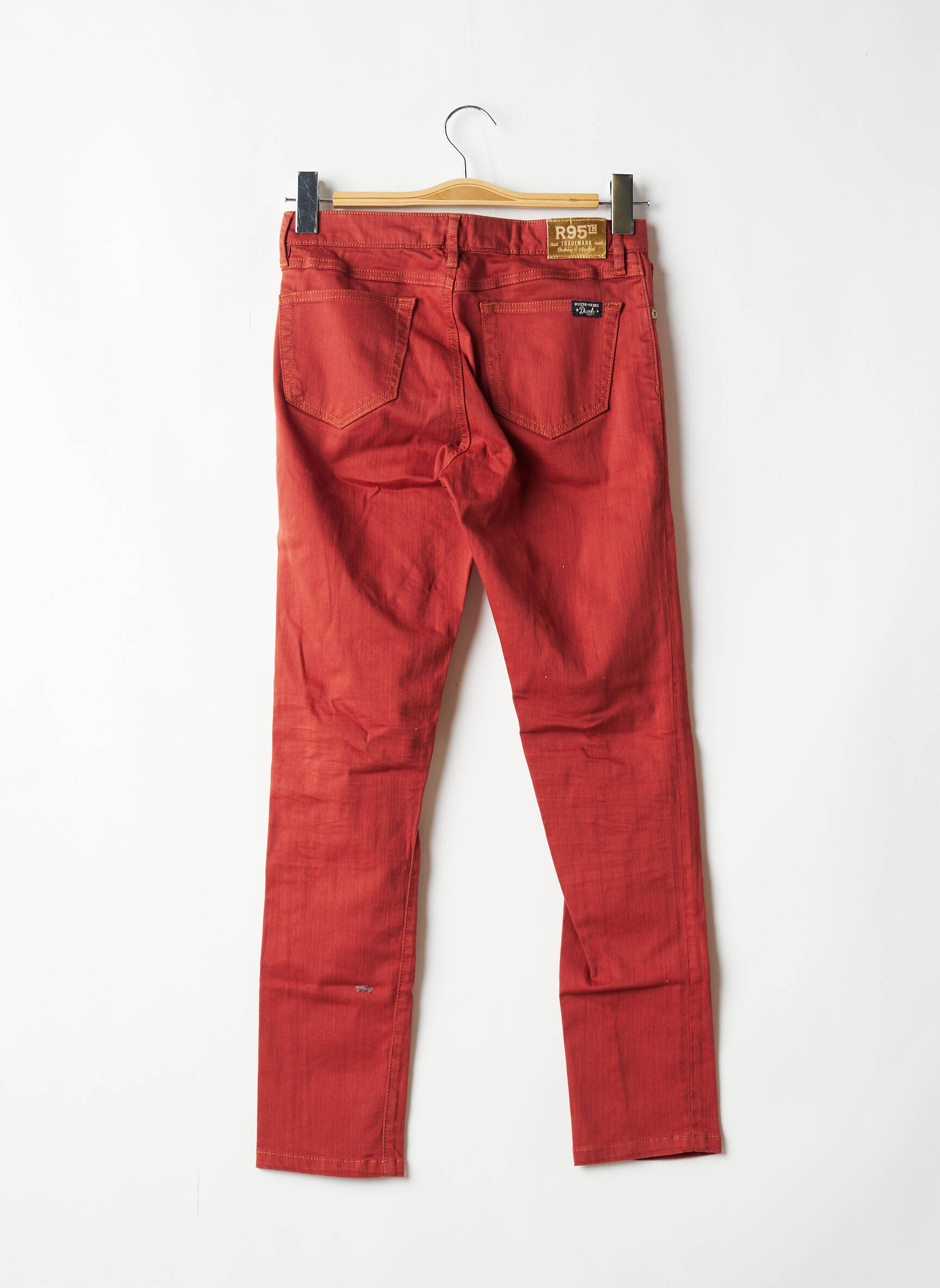 Lieknos džinsai lieknas maža dydžio oranžinė R95TH moteris