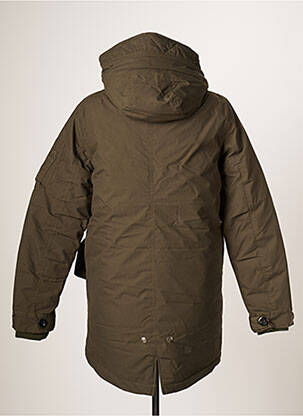 Parka bordo apdailos rankogaliai su gobtuvu žalias JACK & JONES vyras