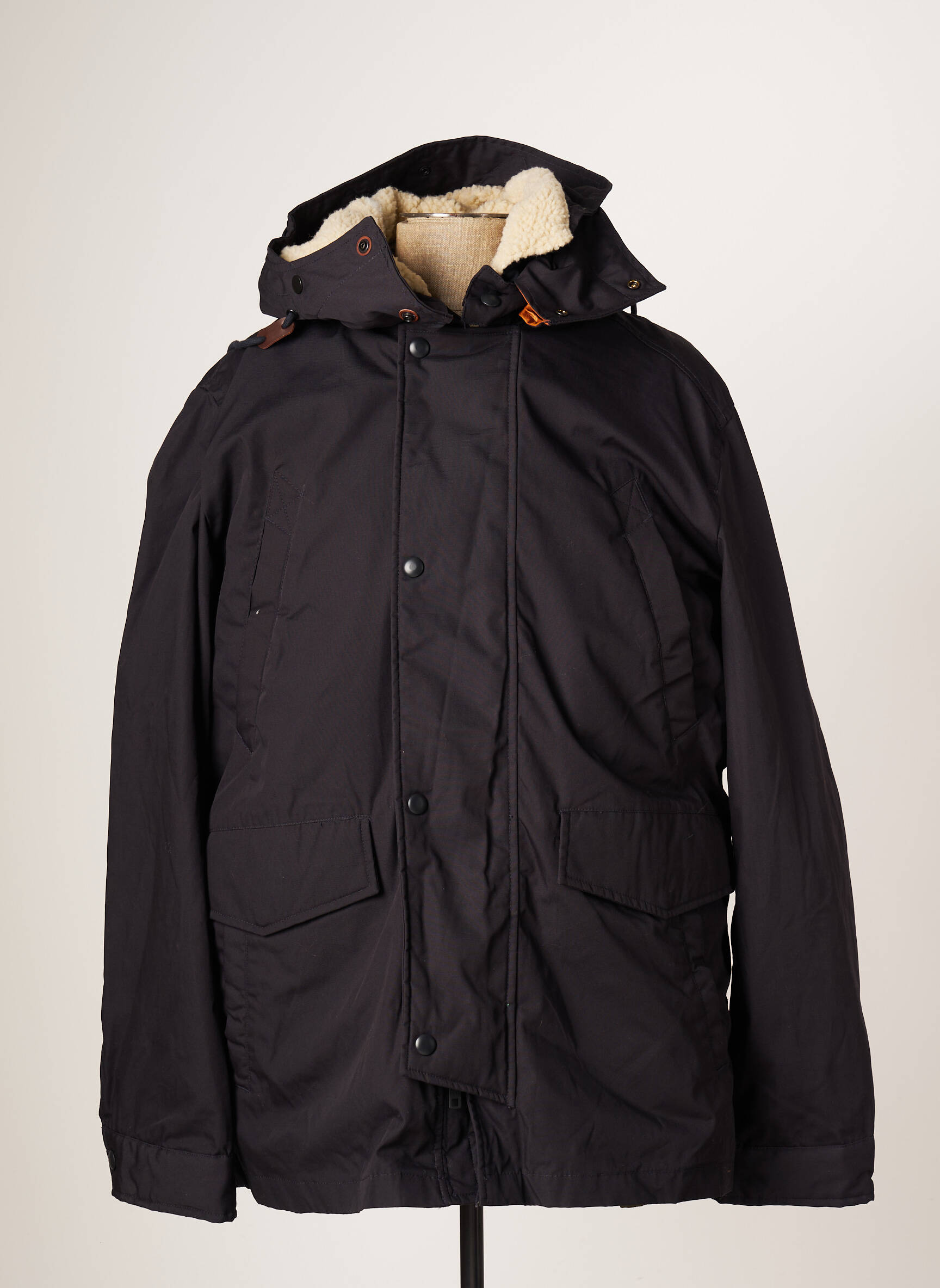Parka ilgos rankovės su gobtuvu mėlyna JACK & JONES vyras