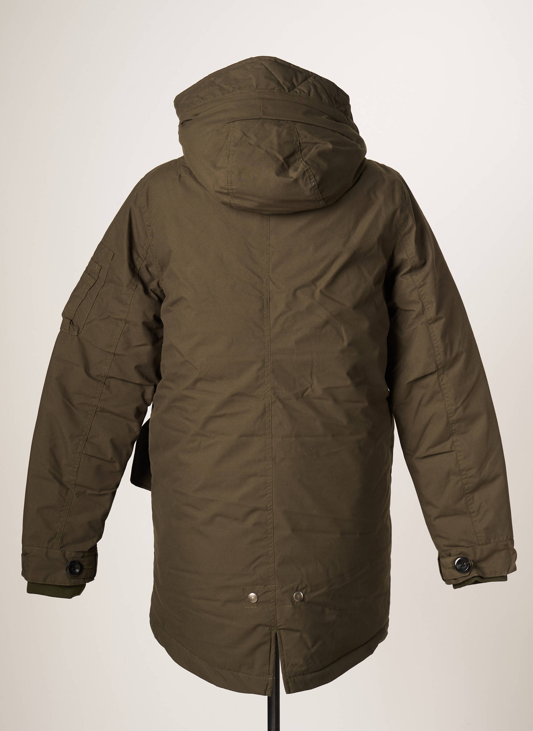 Parka ilgos rankovės su gobtuvu žalias JACK & JONES vyras