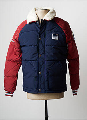 Pūkinė striukė kišenės be gobtuvų mėlyna JACK & JONES vyras