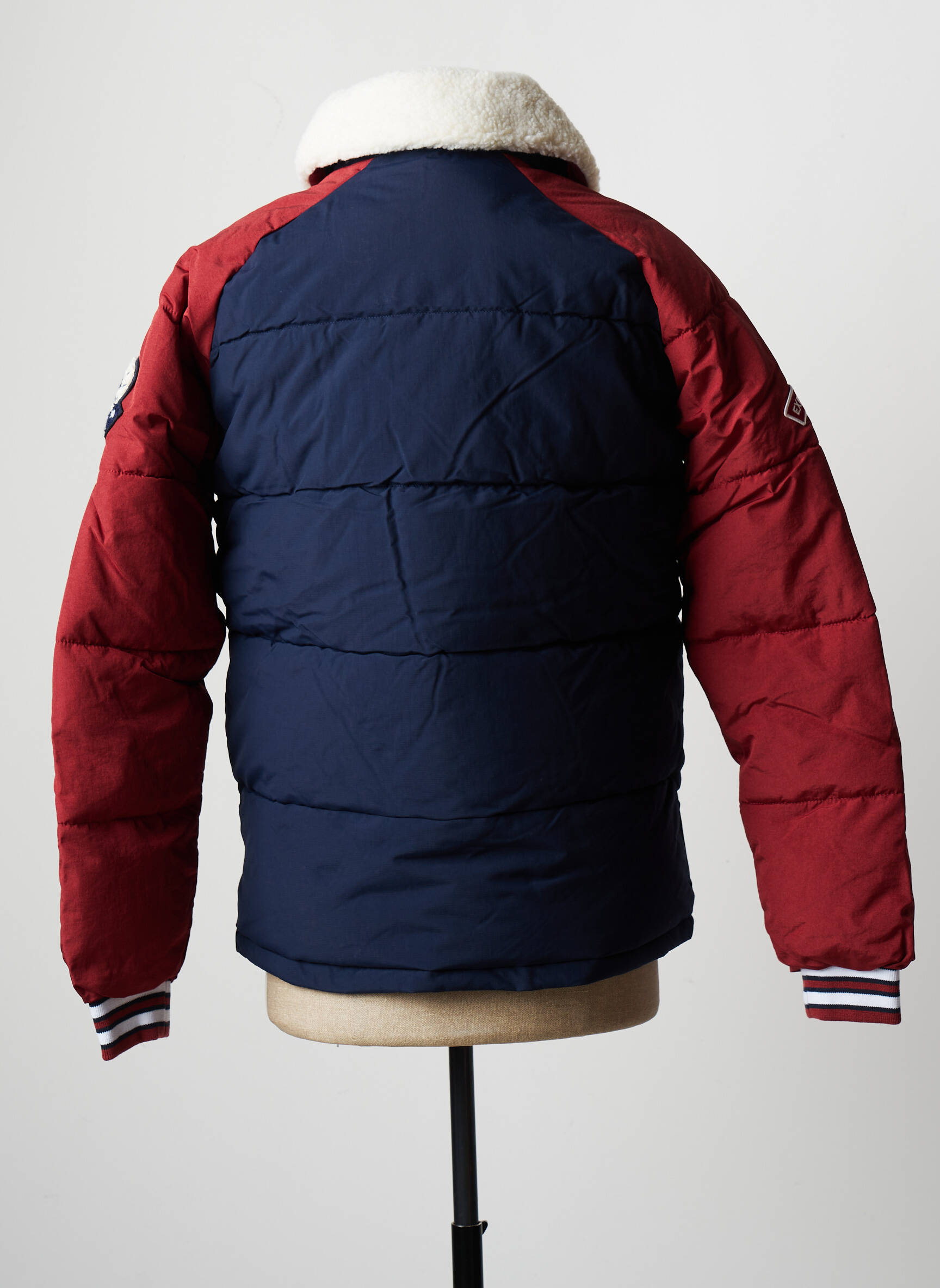 Pūkinė striukė ilgos rankovės be gobtuvų mėlyna JACK & JONES vyras