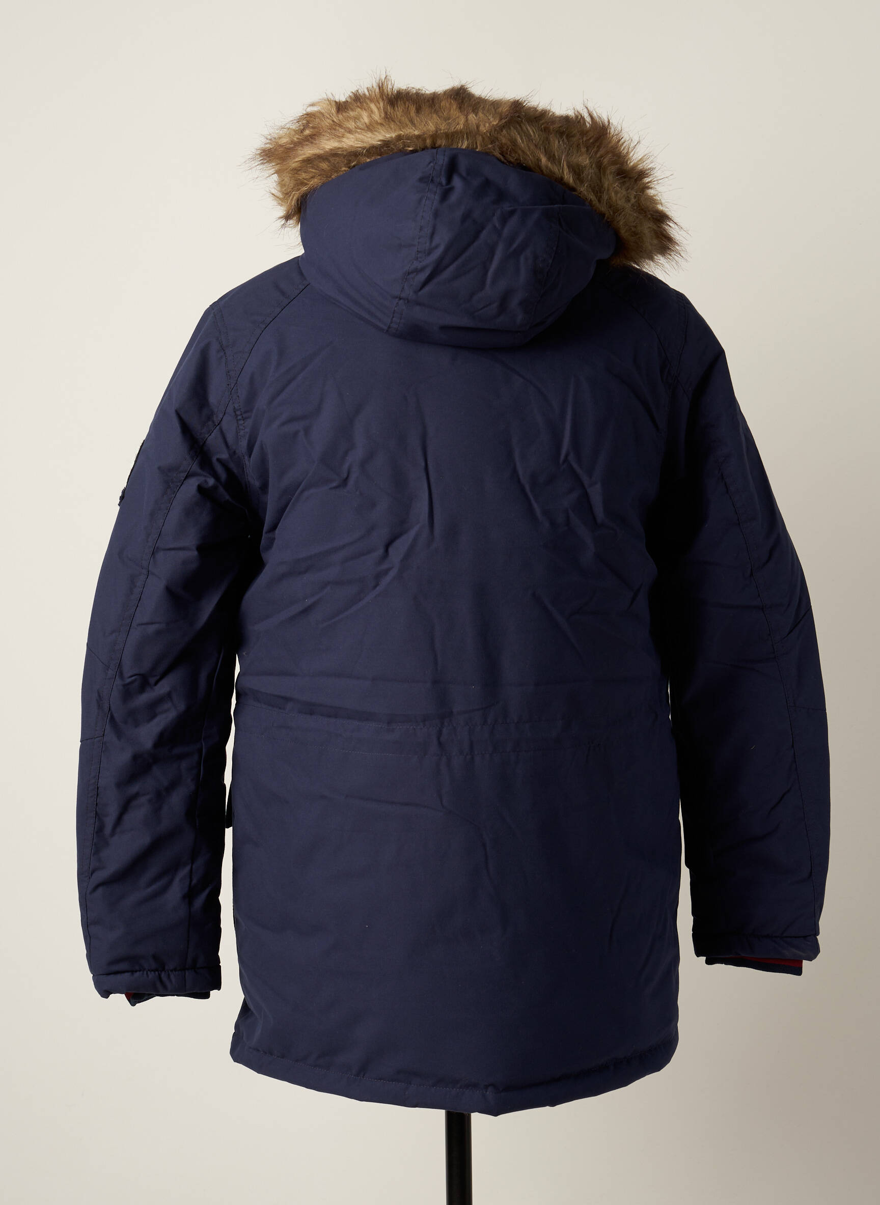 Parka ilgos rankovės su gobtuvu mėlyna JACK & JONES vyras