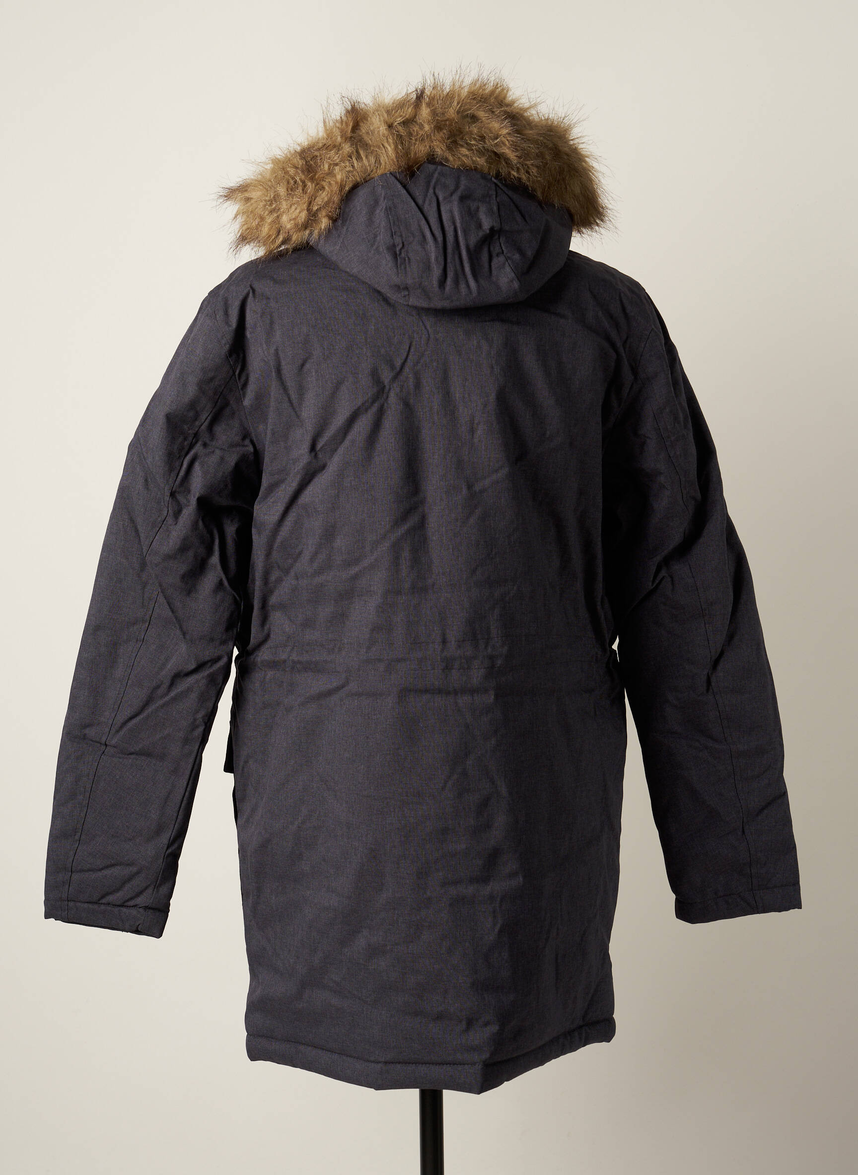 Parka bordo apdailos rankogaliai su gobtuvu pilka JACK & JONES vyras