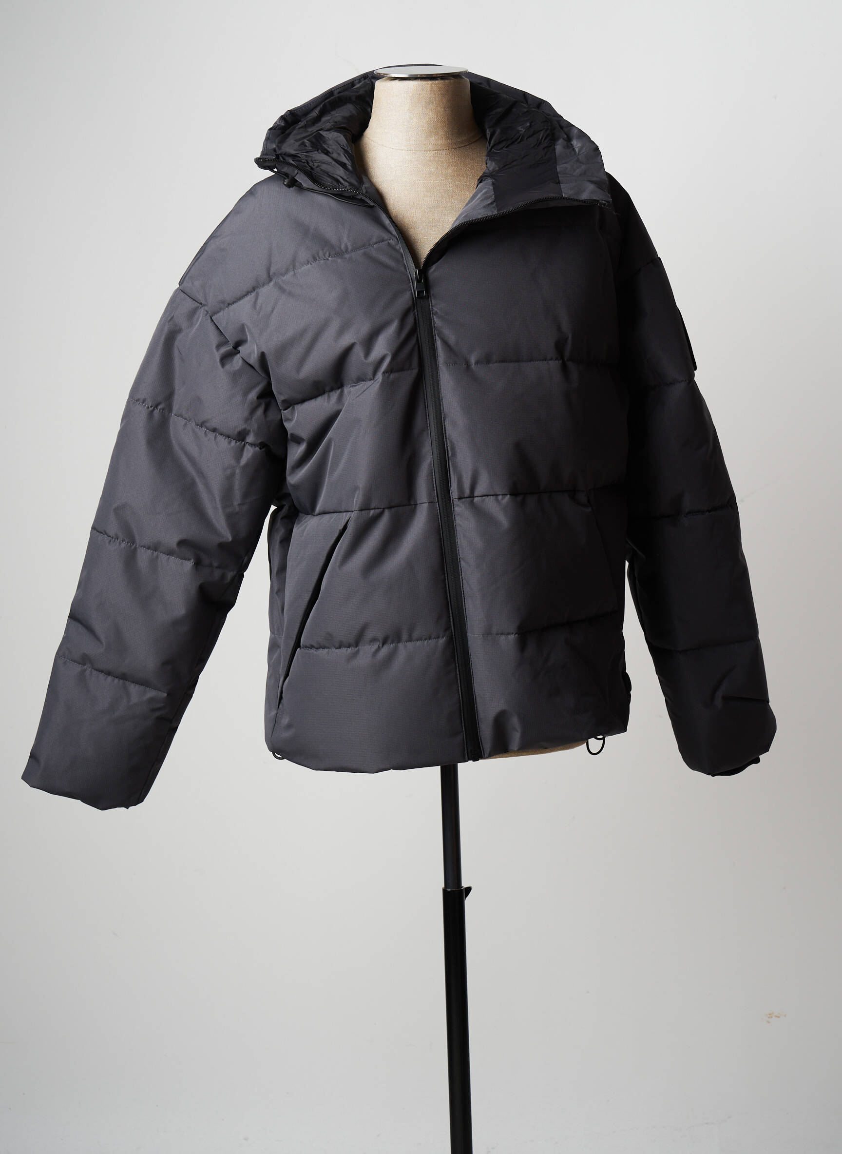 Pūkinė striukė ilgos rankovės su gobtuvu pilka JACK & JONES vyras