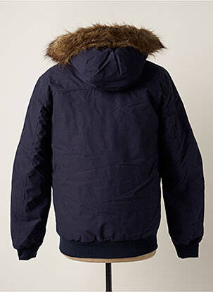 Pūkinė striukė kišenės su gobtuvu mėlyna JACK & JONES vyras
