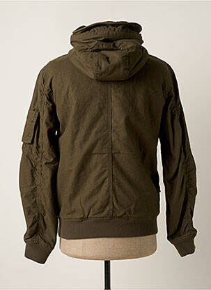 Pūkinė striukė kišenės su gobtuvu žalias JACK & JONES vyras
