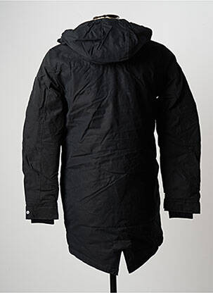 Parka bordo apdailos rankogaliai su gobtuvu juodas JACK & JONES vyras
