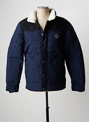 Pūkinė striukė kišenės be gobtuvų mėlyna JACK & JONES vyras