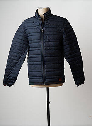 Pūkinė striukė kišenės be gobtuvų mėlyna JACK & JONES vyras