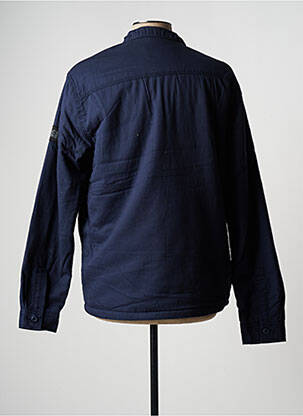 Kasdienis švarkas vidinė apdaila su dirbtine pūka mėlyna JACK & JONES vyras