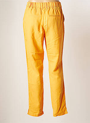 Chino kelnė uždarymas su užtrauktuku po mygtuku uždengimu normala dydis oranžinė C'EST BEAU LA VIE moteris