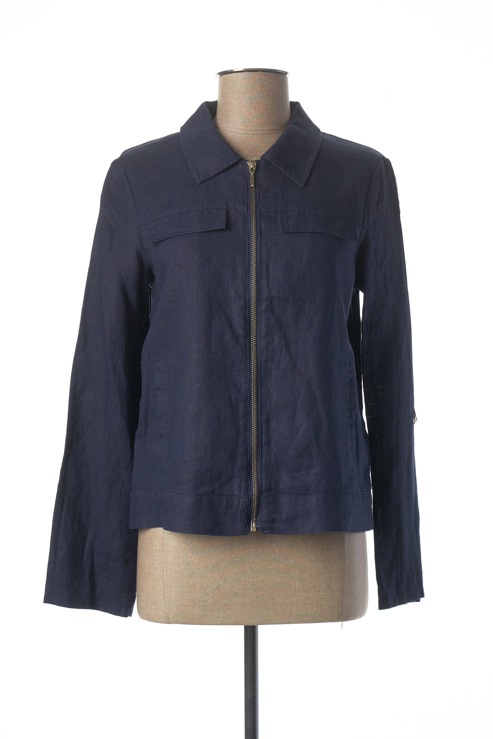 Kasdienis švarkas kišenės mėlyna JULIE GUERLANDE moteris