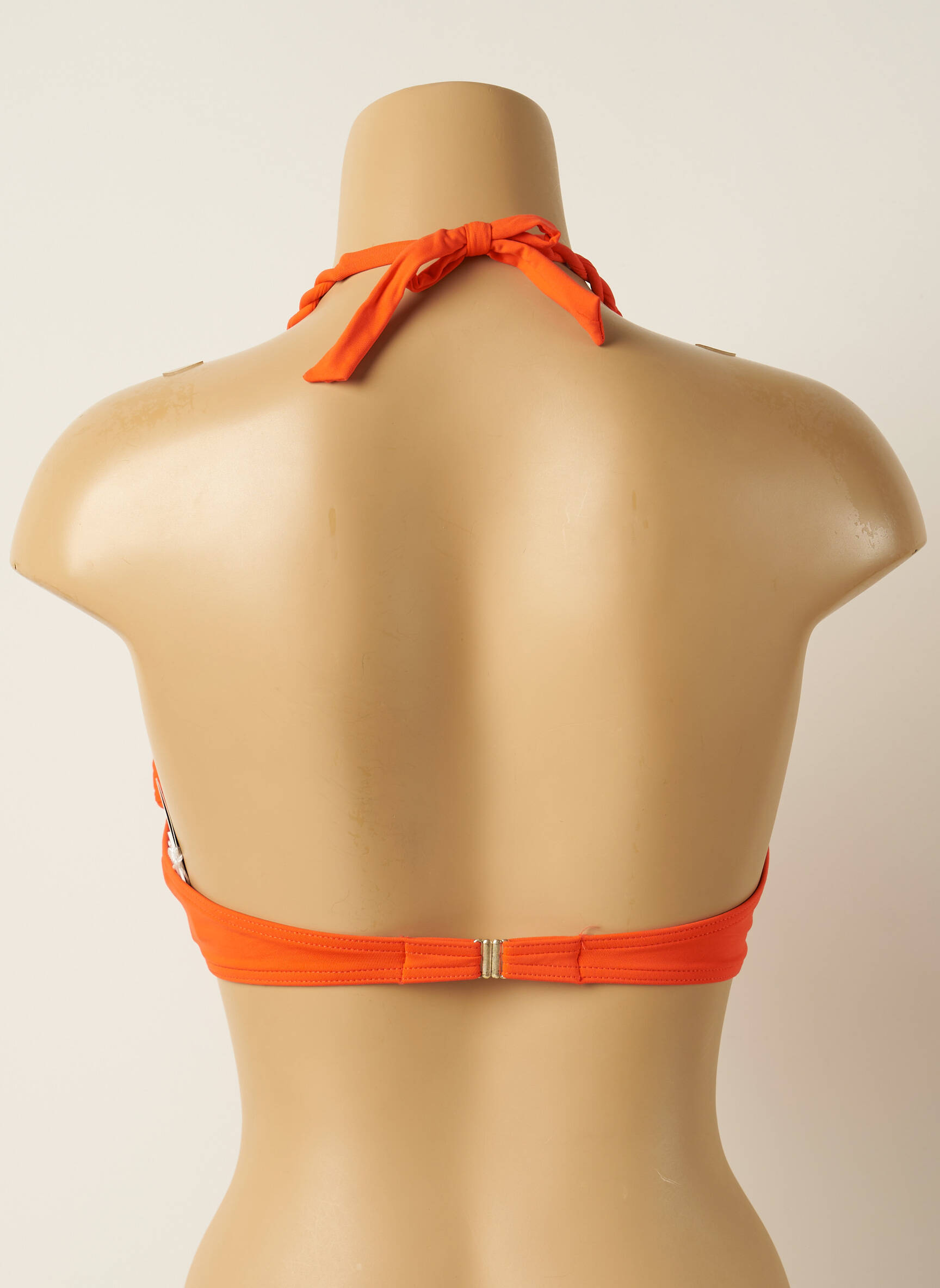 Maudymosi viršūnė reguliuojamos elastinės petnešos push-up liemenėlė su aukštu palaikymu oranžinė IODUS moteris