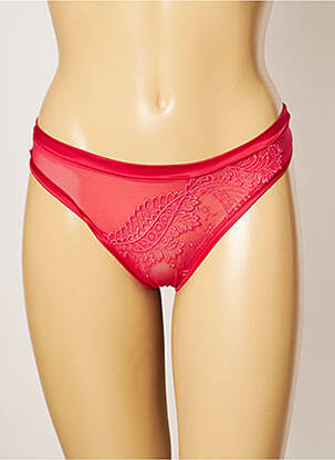 Tanga satino efektas rožinė RCRESCENTINI BY COTTON BLUB moteris