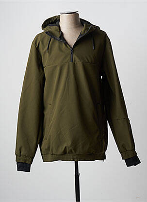 Vėjo nepraleidėjas kišenės su gobtuvu žalias JACK & JONES vyras