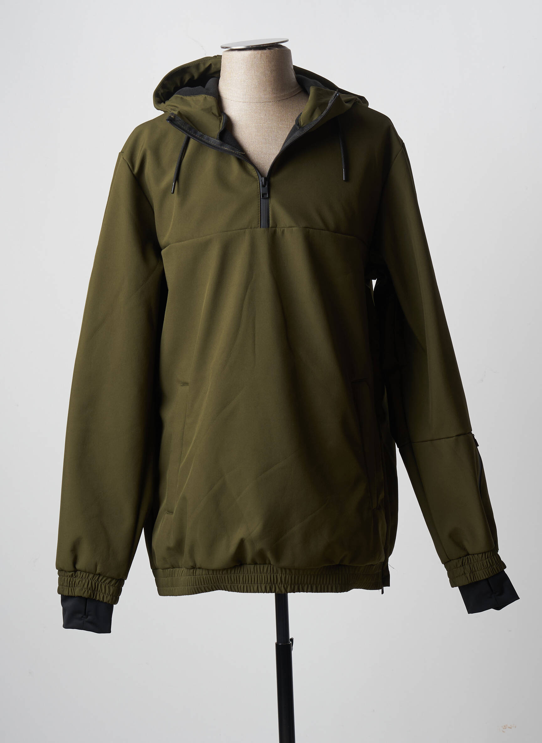 Vėjo nepraleidėjas kišenės su gobtuvu žalias JACK & JONES vyras