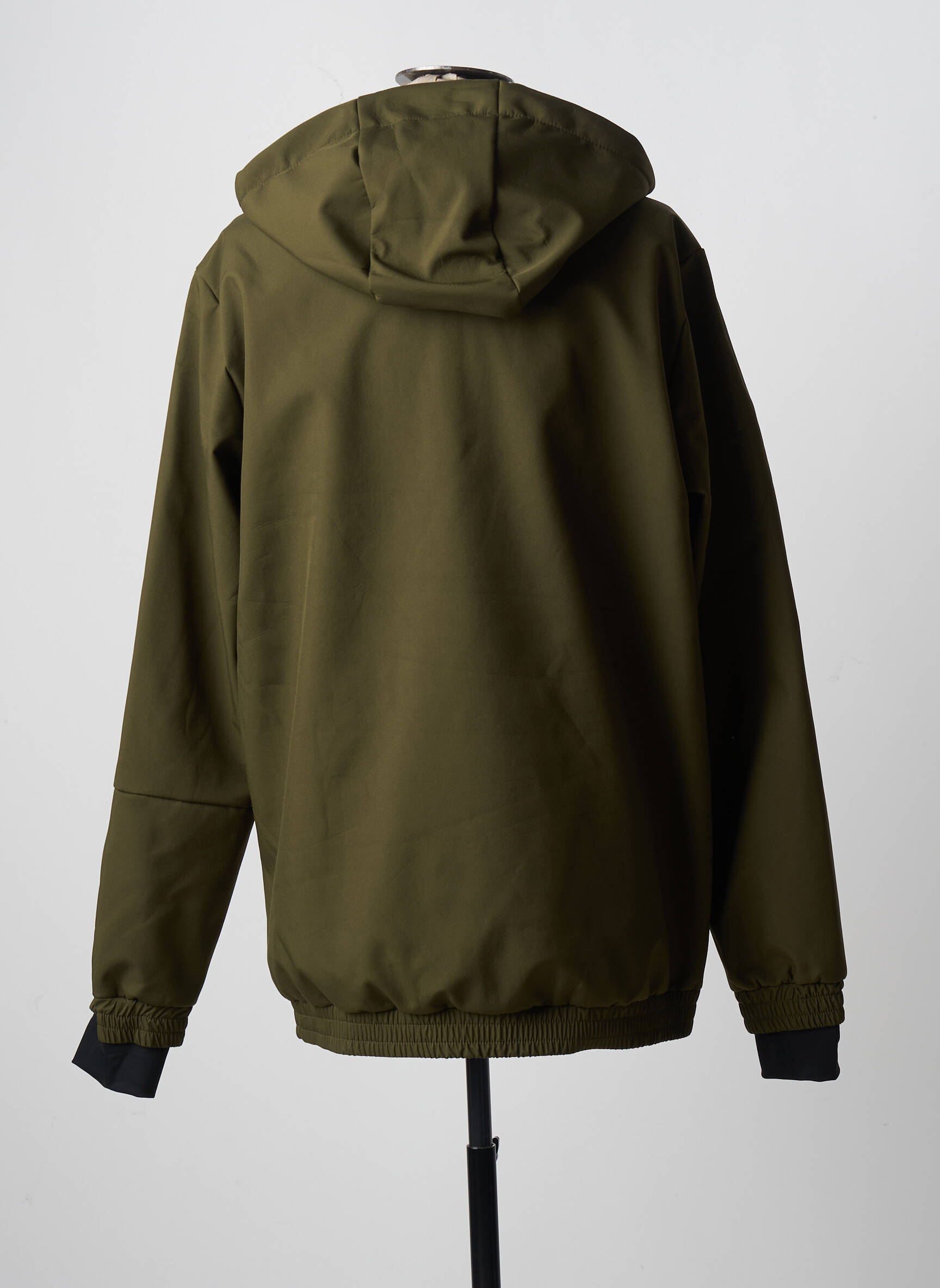 Vėjo nepraleidėjas kišenės su gobtuvu žalias JACK & JONES vyras