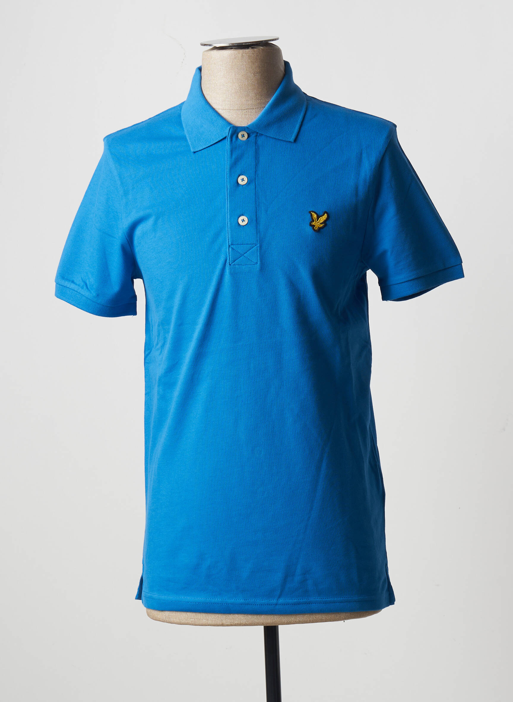 Polo tamprumas trumpas rankovės mėlyna LYLE & SCOTT vyras